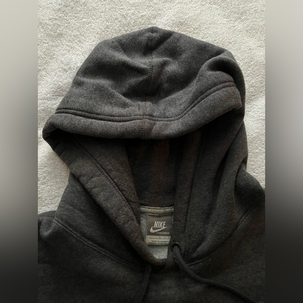 Men’s Nike Hooded Sweatshirt, Gray, Size XL, Pre-Owned Excellent Used Condition - Picture 6 of 13